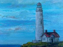 Load image into Gallery viewer, Lighthouse #34. Original reclaimed wood painting.
