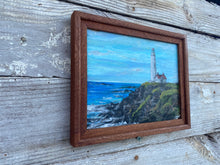 Load image into Gallery viewer, Lighthouse #34. Original reclaimed wood painting.
