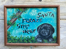 Load image into Gallery viewer, Santa Stop Here- Black Lab Puppy
