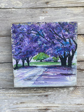 Load image into Gallery viewer, Jacarda Trees - Hand-painted Pallet Wood Wall Decor
