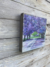 Load image into Gallery viewer, Jacarda Trees - Hand-painted Pallet Wood Wall Decor
