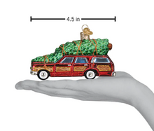 Load image into Gallery viewer, Station Wagon with Tree  Ornament - Old World Christmas
