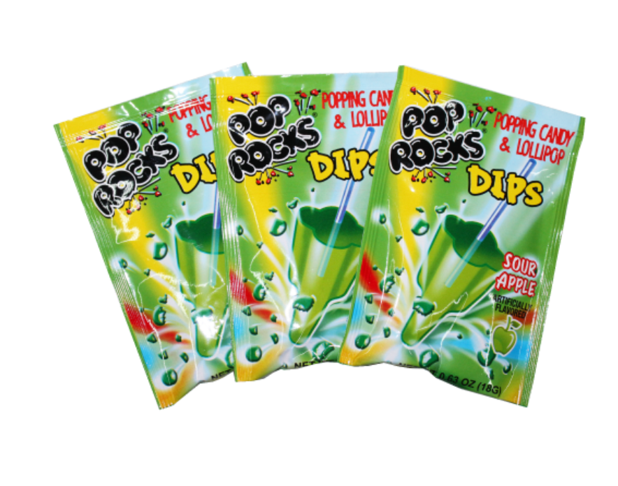 POP ROCKS-DIPS-SOUR APPLE