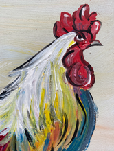 Load image into Gallery viewer, Country Rooster reclaimed wood painting
