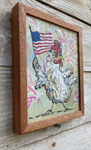 Load image into Gallery viewer, Patriotic Chicken reclaimed wood painting
