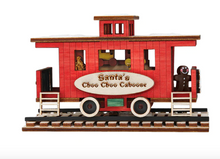Load image into Gallery viewer, Ginger Cottages Santa&#39; Caboose - Illuminated ornament

