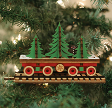 Load image into Gallery viewer, Ginger Cottages Santa&#39;s North Pole Express Flat Car
