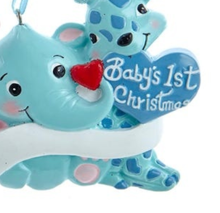 Kurt Adler Baby's first Christmas for personalization